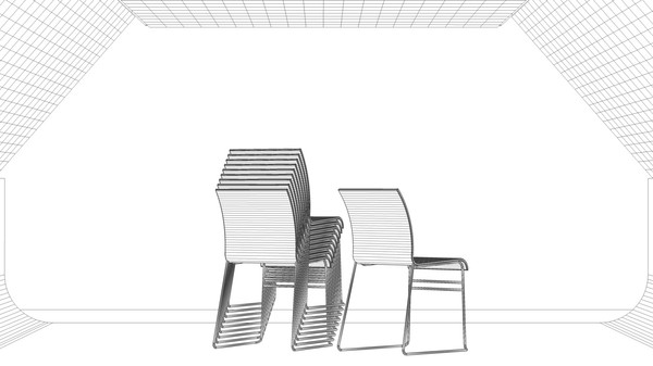 contemporary stacking chair 3d c4d - Stacking Chair by mrviz